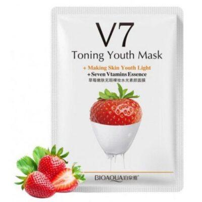 ماسک ورقه ای صورت بایوآکوا حاوی عصاره توت فرنگی وزن 30 گرم ا Bioaqua Sheet Face Mask Contains Strawberry Extract 30gr