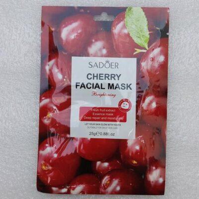 ماسک ورقه ای روشن کننده گیلاس SADOER Cherry Facial Mask